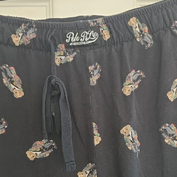 Polo Ralph Lauren Black Patterned Joggers - Picture 3 of 11